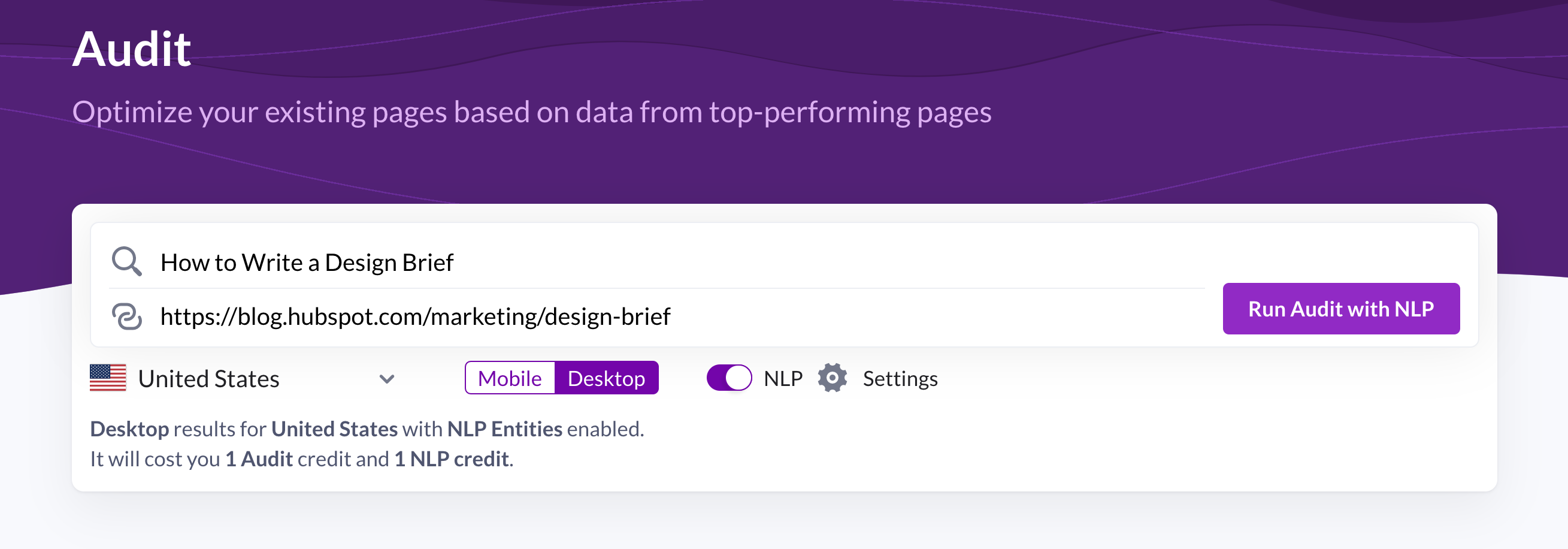 a screen shot of a web page with a purple background with a number rating score.